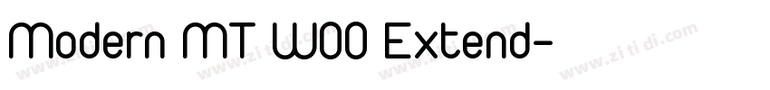 Modern MT W00 Extend字体转换